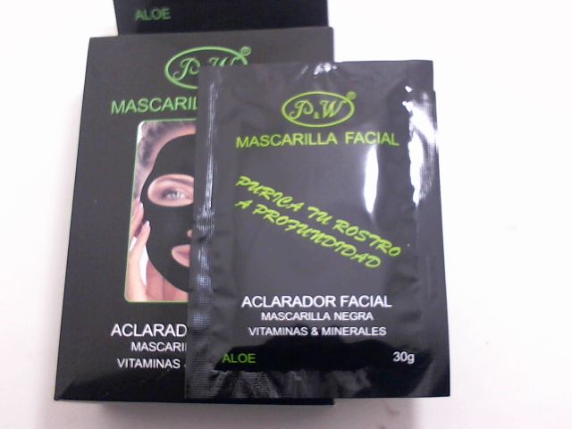 MASCARILLA FACIAL P&amp;W - Mascarilla Facial de barro negro con aloe x 30 g