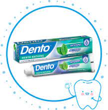 DENTO MENTA NATURAL - Crema dental anticaries con fluor MENTA NATURAL x 75 mL - 116.3 g