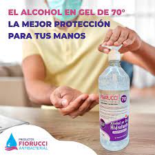 FIORUCCI - Alcohol en gel hidratante NATURAL - CON GLICERINA - SIN TRICLOSAN x 1000 mL