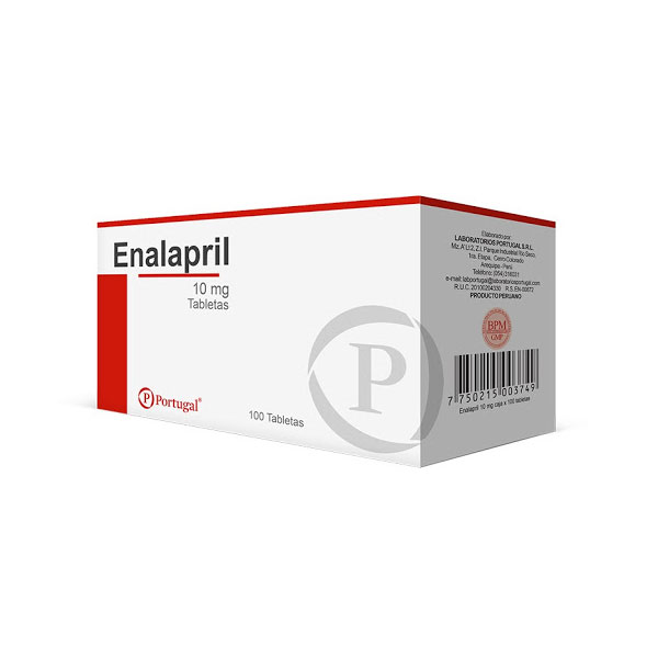 ENALAPRIL PORTUGAL - Tab. caja x 100 - 20 mg (copiar)