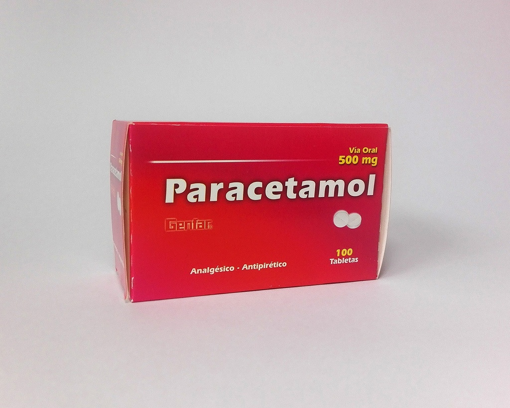 PARACETAMOL FARMINDUSTRIA - Tab. caja x 100  - 500 mg (copiar)