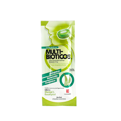 MULTI - BIOTICOS - Pastilla dura para chupar (caramelo) x 4