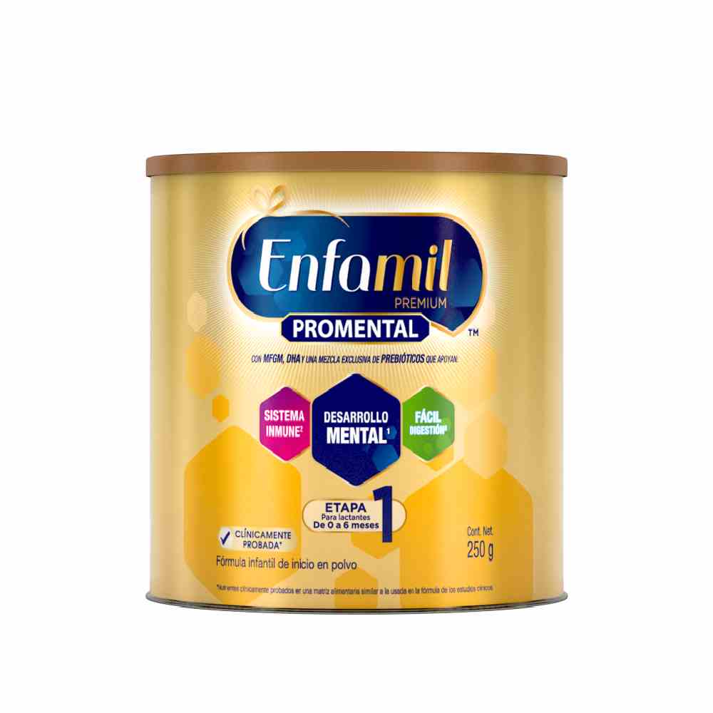 ENFAMIL PREMIUN - Formula infantil de inicio en polvo - PROMENTAL - Etapa 1 / 0 - 6 meses x 250 g