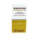 BRAXFAR - Polvo para solucion inyectable - 1 vial + 1 ampolla solvente x 3.5 mL via I.M - 1 g