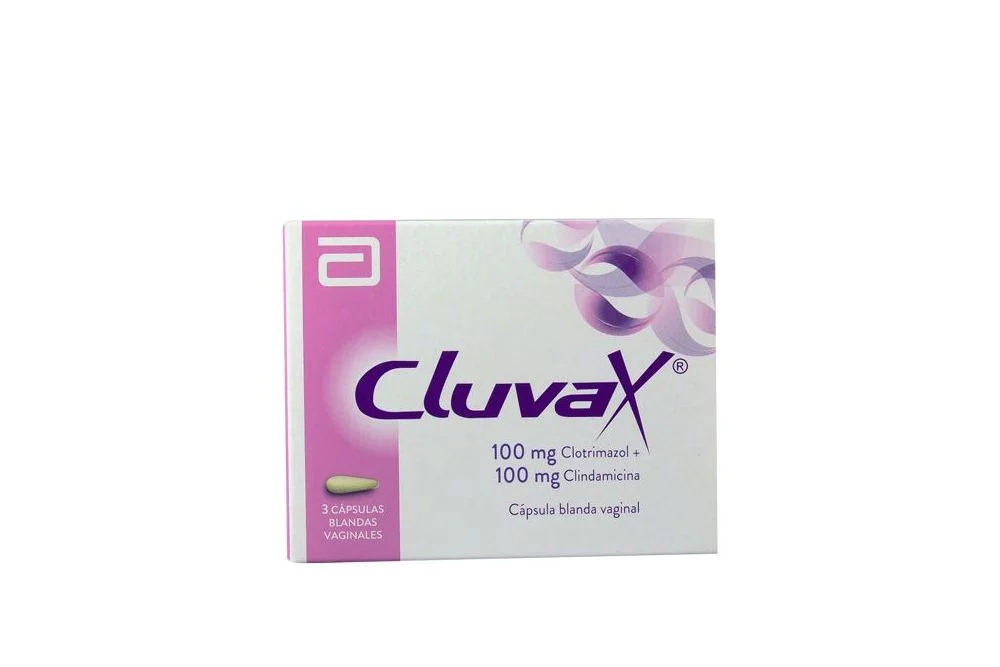 CLUVAX - Capsulas blandas vaginales caja x 3 - 100 mg + 100 mg