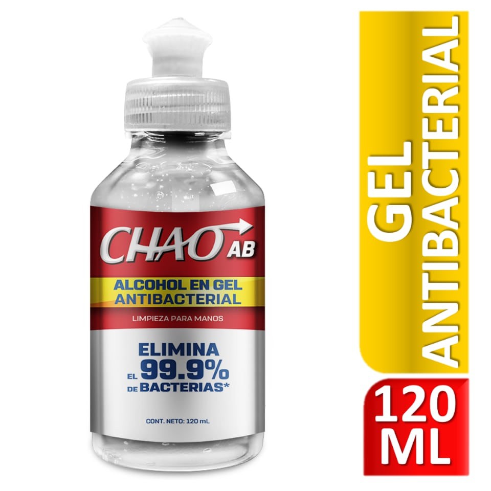 CHAO AB - Alcohol en gel ANTIBACTERIAL x 120 mL