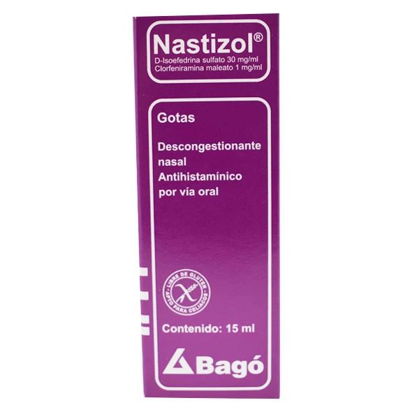 NASTIZOL - Solucion oral gotas x 15 mL - 30 mg + 1 mg