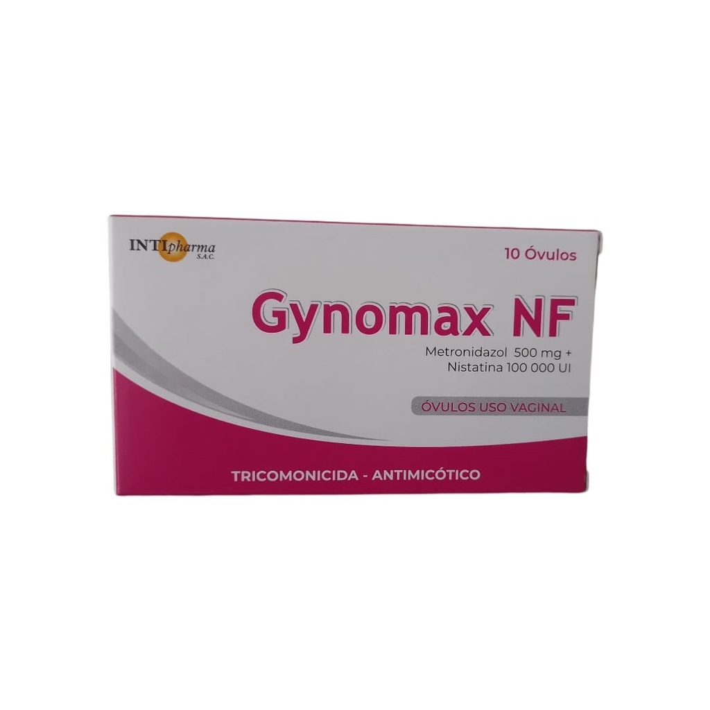 GYNOMAX - Ovulos uso vaginal caja x 10 - 100 mg + 150 mg