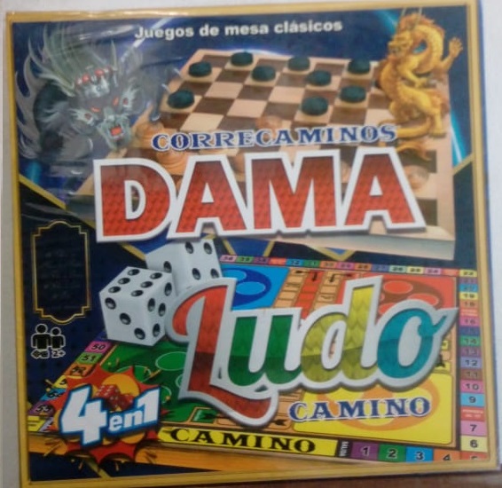 DAMA LUDO - Juego didactico 4 en 1 (copiar)