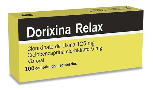 DORIXINA RELAX - Comprimidos recubiertos caja x 100 - 125 mg + 5 mg