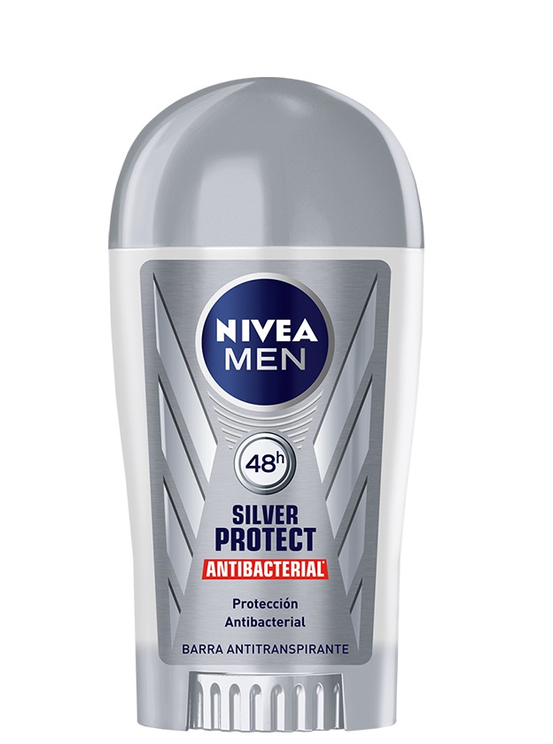 NIVEA MEN - Aerosol antitranspirante SILVER PROTECT ANTIBACTERIAL 48 HRS x 43 g (copiar)