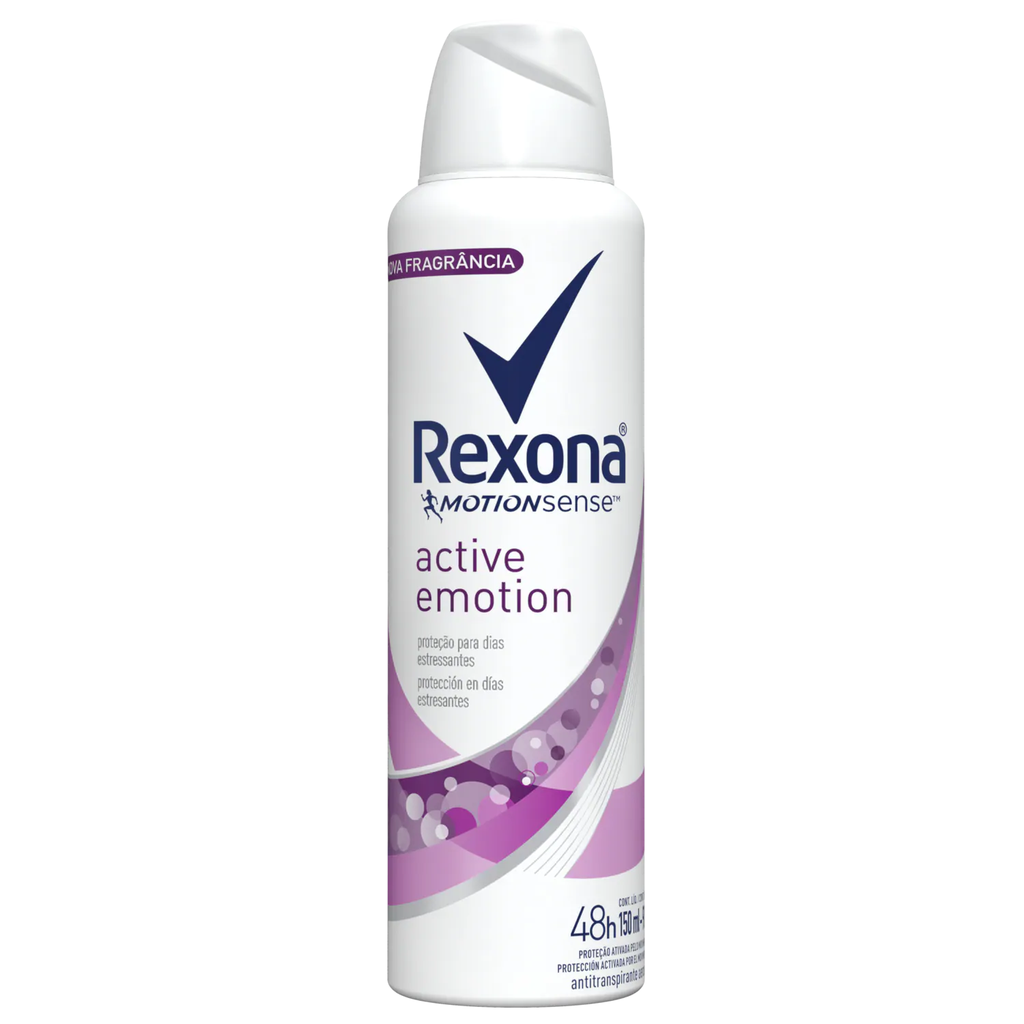 REXONA - Antitranspirante aerosol MOTION SENSE - ACTIVE EMOTION 48h x 150 mL / 90 g