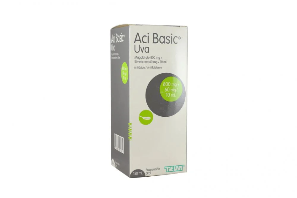 ACI BASIC - Suspension oral - sabor VAINILLA x 150 mL - 800 mg + 60 mg / 10 mL (copiar)