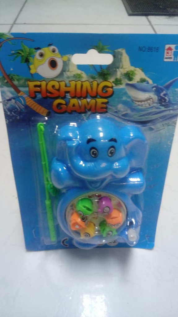 JUEGO PESCA - Juego de pesca modelo elefante en blister