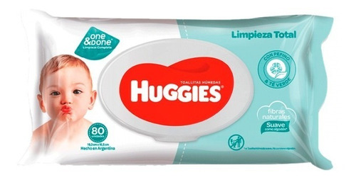 HUGGIES - Toallitas humedas ONE&amp;DONE LIMPIEZA COMPLETA - LIMPIEZA TOTAL x 48 unidades (copiar)