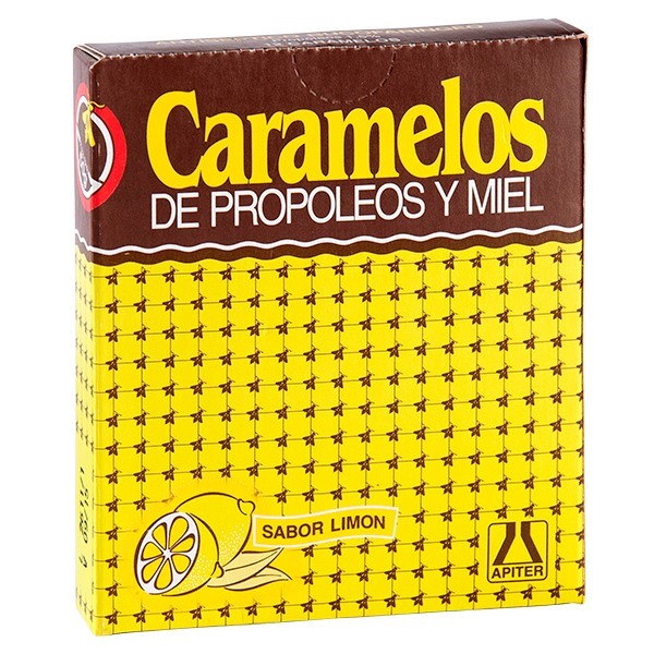 CARAMELOS DE PROPOLEOS Y MIEL - Caramelos de propoleos y miel - propoleos estabilizado 1.5% caja x 12 - SABOR LIMON