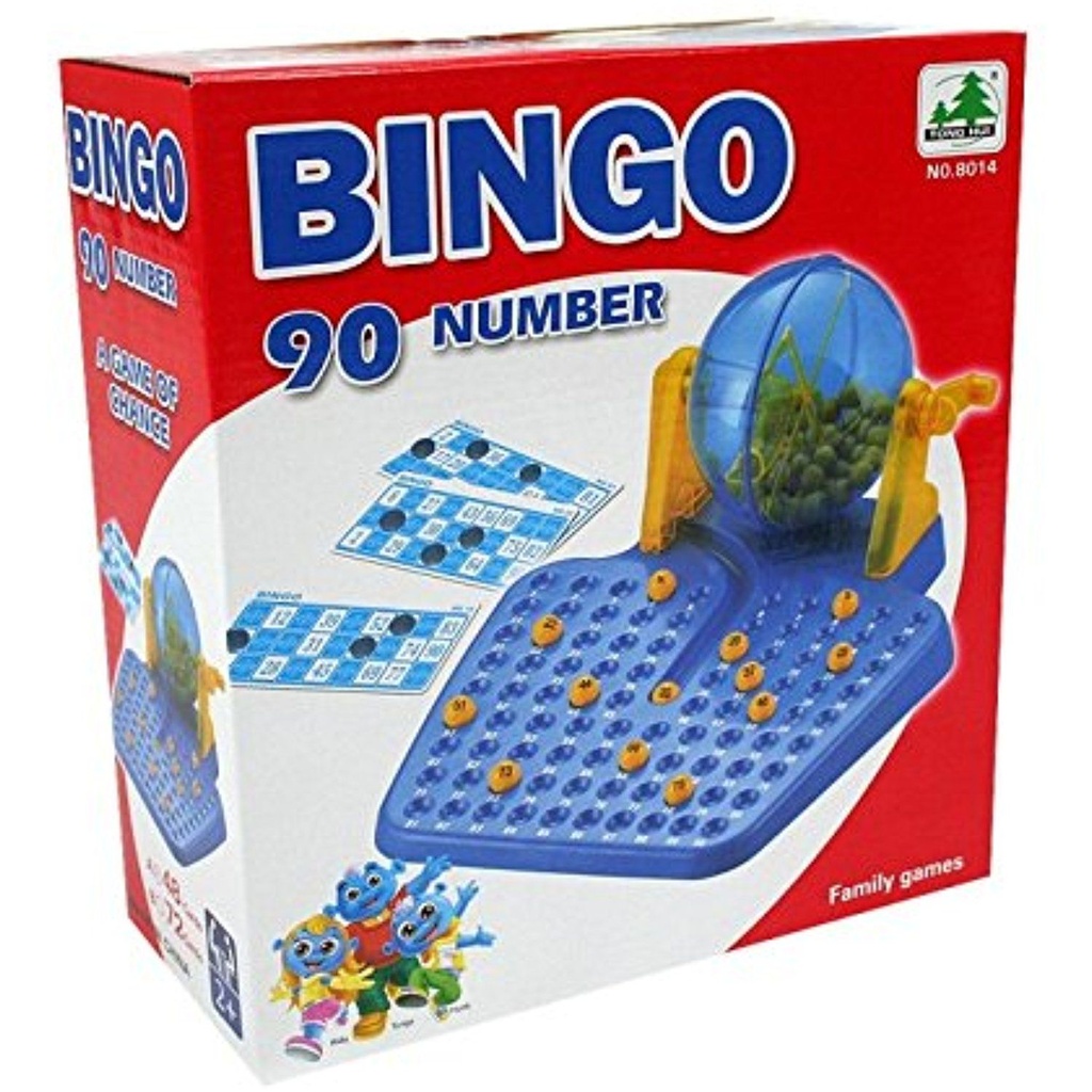 BINGO LOTTO - Bingo lotto de 90 numeros + 12 tarjetas en caja roja (copiar)