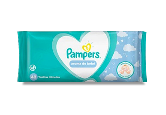 PAMPERS - Toallitas humedas PAMPERS - AROMA DE BEBE x 48