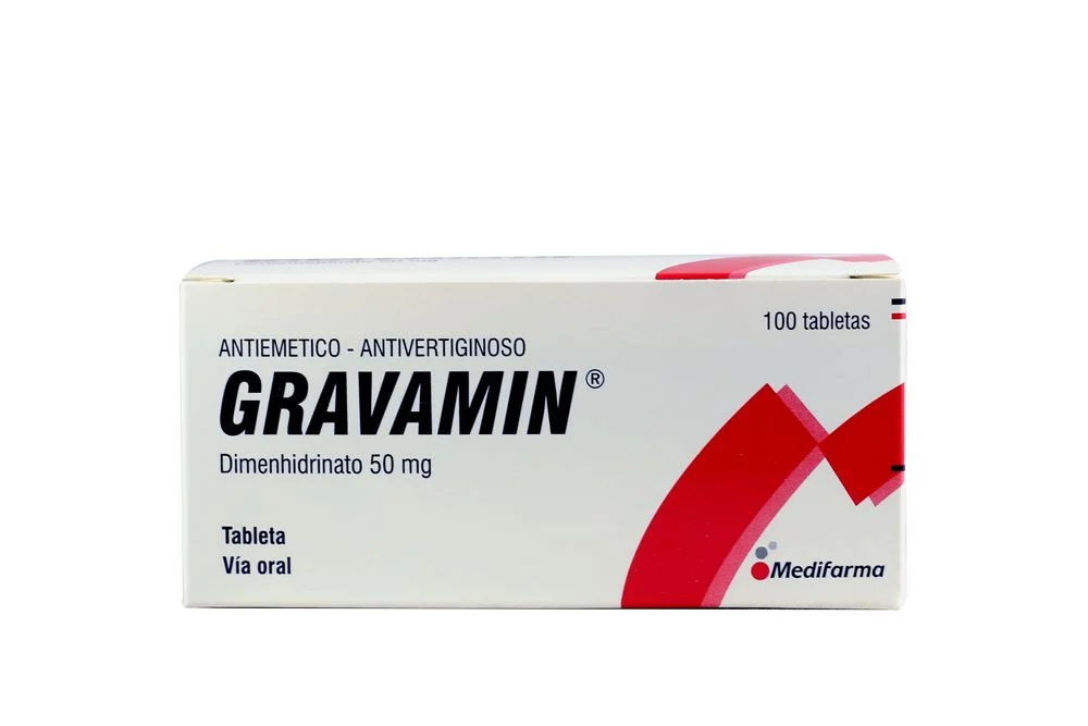 GRAVAMIN - Tabletas caja x 100 - 50 mg