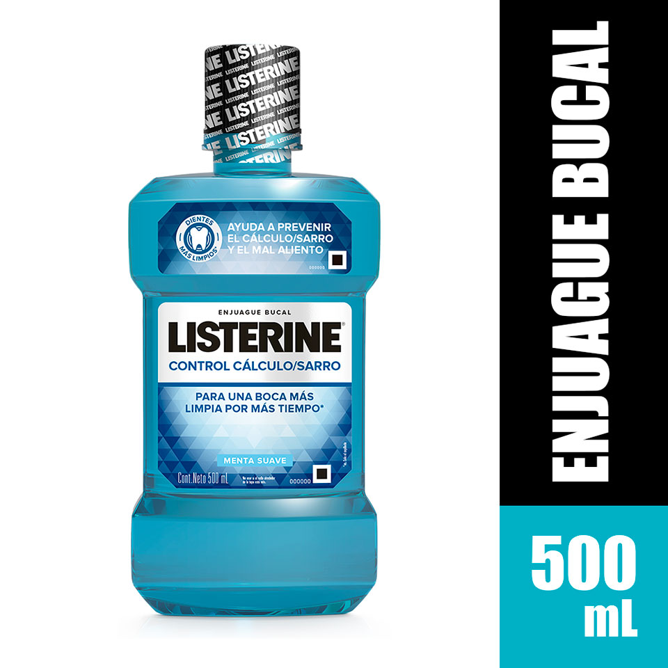 LISTERINE CONTROL CALCULO / SARRO - Enjuague Bucal CONTROL CALCULO / SARRO - FRESCURA INTENSA