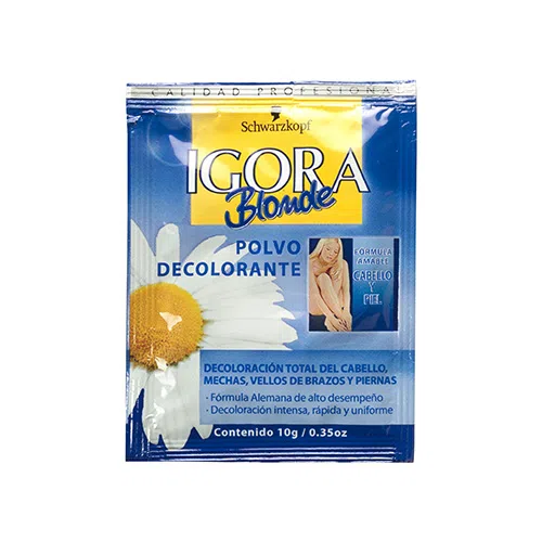 IGORA BLONDE - Polvo Decolorante azul - 10 g