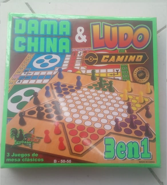 DAMA CHINA LUDO - Juego didactico 3 en 1 GRANDE