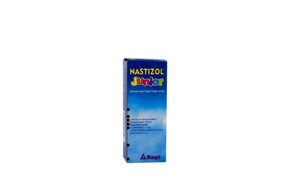 NASTIZOL JUNIOR - Solucion para gotas orales x 15 mL - 120 mg + 7.5 mg + 0.75 mg