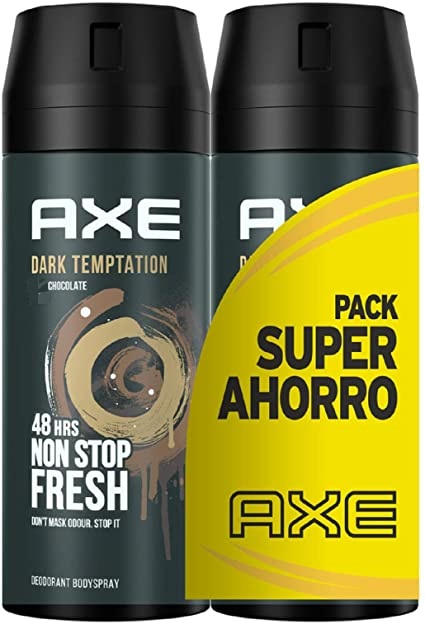 AXE - Desodorante corporal en spray DARK TEMPTATION CHOCOLATE 48H MAXIMA FRESCURA x 97 g / 150 mL (copiar)