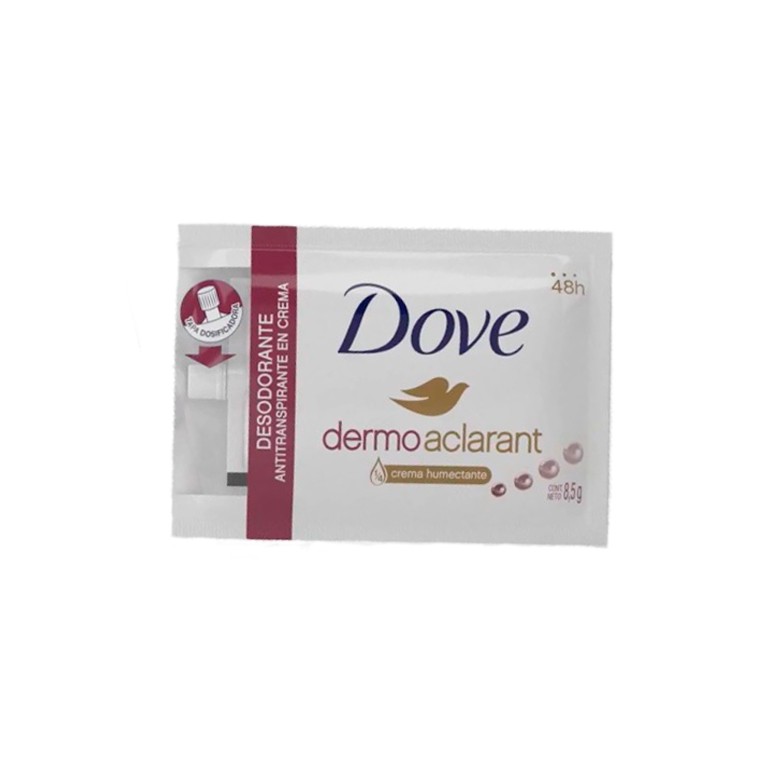 DOVE - Desodorante antitranspirante en crema DERMO ACLARANT 1/4 crema humectante 48h x 8.5 g