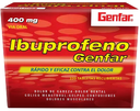 IBUPROFENO GENFAR - Tabletas recubiertas caja x 100 - 400 mg