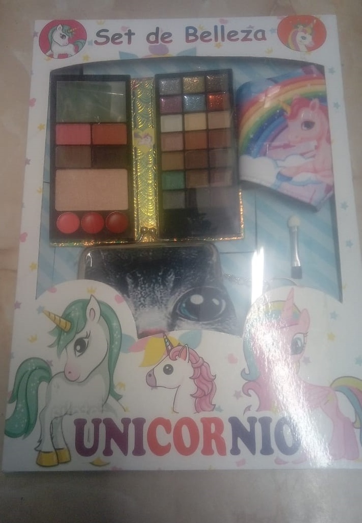 SET MAQUILLAJE - Set de maquillaje UNICORNIO en variedad de colores