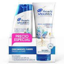 PRECIO ESPECIAL H&amp;S - Shampoo Control Caspa 2 en 1 CRECE FUERTE DESDE LA RAIZ x 375 mL + Dermo - acondicionador CRECE FUERTE DESDE LA RAIZ x 300 mL