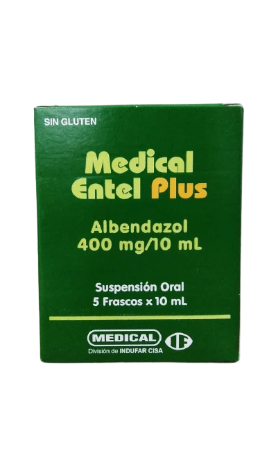 ZENTEL - Suspension x 10 mL caja x 5 - 400 mg / 10 mL (copiar)