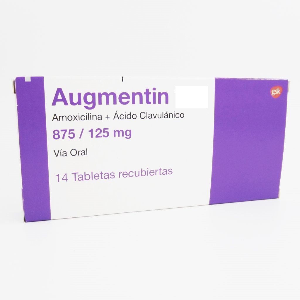 AUGMENTIN - Tabletas recubiertas caja x 14 - 875 mg + 125 mg