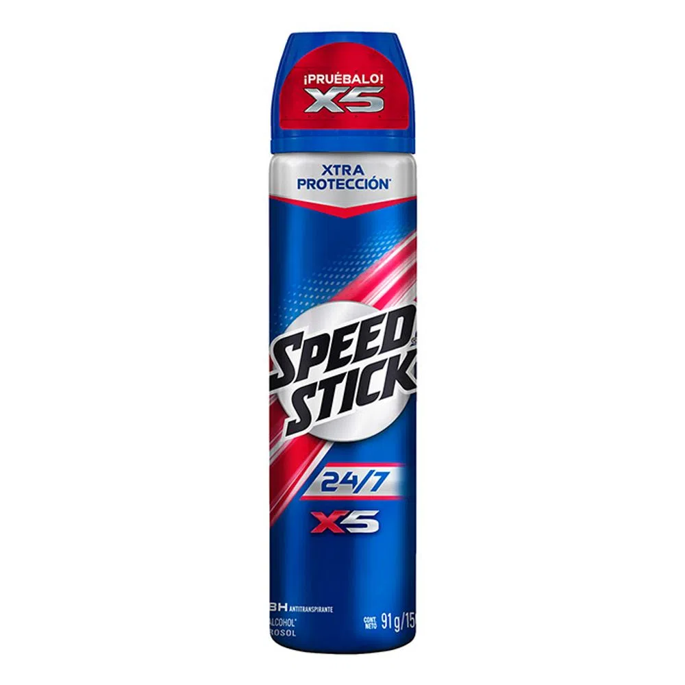 SPEED STICK - Antitranspirante spray X5 24/7 x 91 g / 150 mL