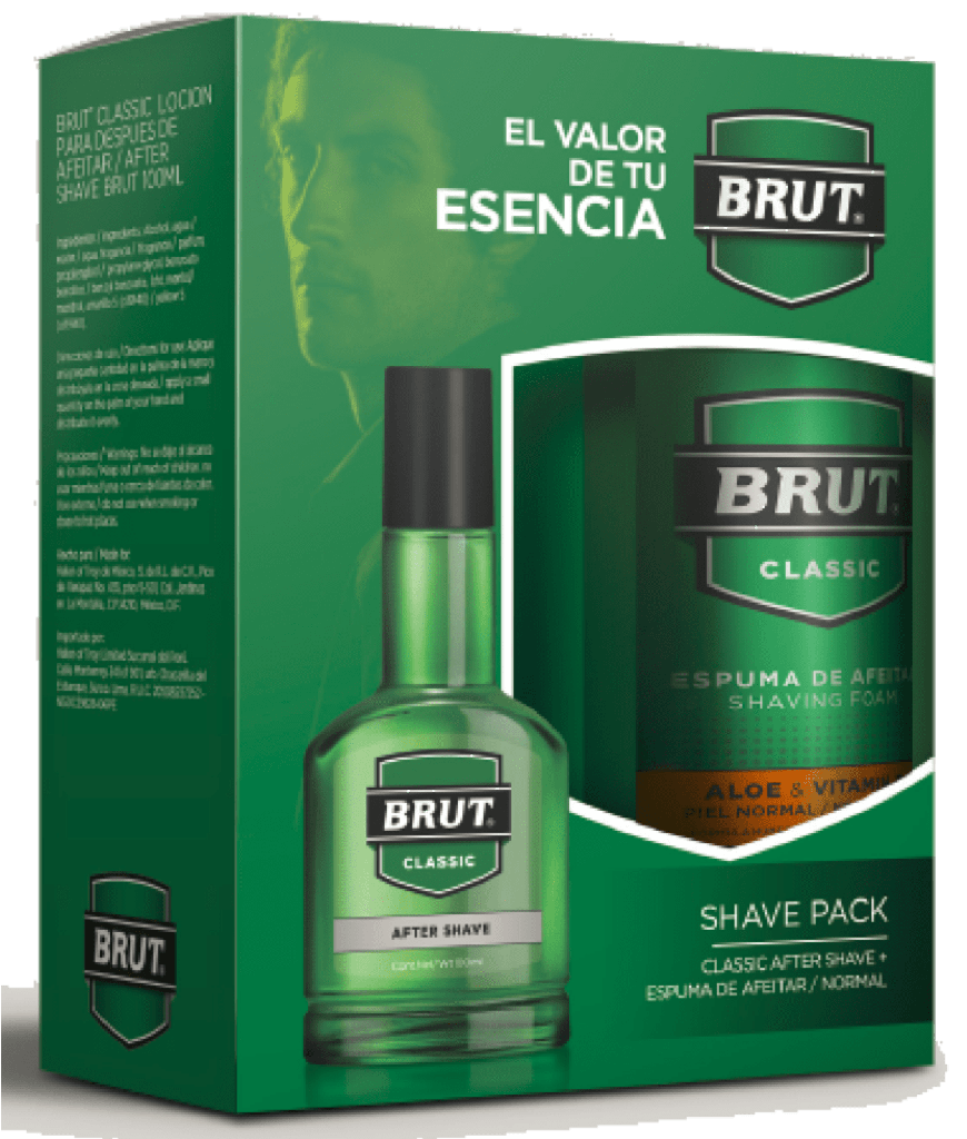 SHAVE PACK BRUT - Pack Locion BRUT AFTER SHAVE CLASSIC x 100 mL + Espuma de afeitar PIEL NORMAL x 210 mL