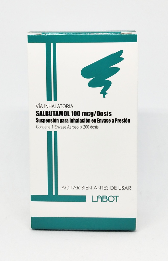 SALBUTAMOL AEROSOL LABOT - Frasco 100 mcg / dosis - 200 dosis
