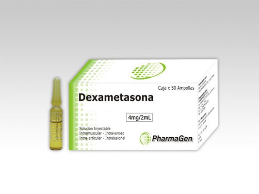 DEXAMETASONA LABOT - Solucion inyectable ampolla via I.M. - I.V. - I.A. caja x 100 - 4 mg / 2 mL (copiar)