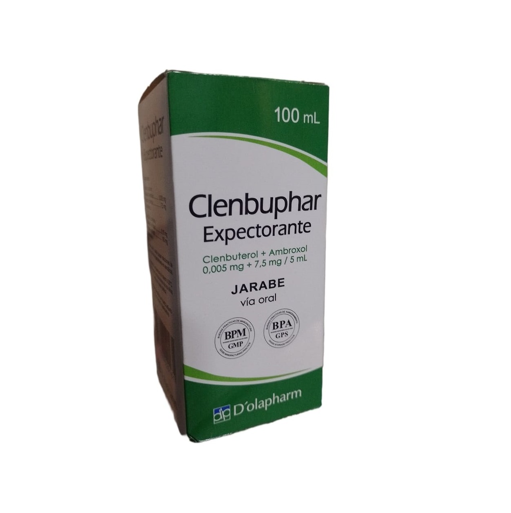 CLENBUPHAR EXPECTORANTE - Jarabe x 100  mL - 0.005 mg + 7.5 mg / 5 mL