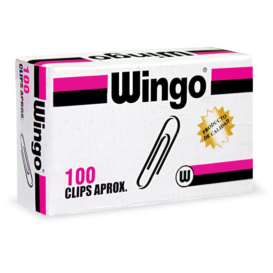 CLIPS - Clips de metal WINGO caja x 100