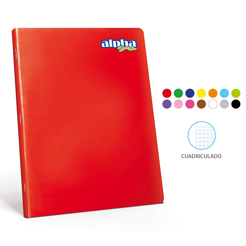 CUADERNO A4 - Cuaderno A4 JUSTUS engrapado - colores enteros surtidos - con stickers x 80 hojas (copiar)