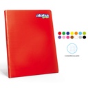 CUADERNO A4 - Cuaderno A4 ALPHA engrapado - colores enteros surtidos - con stickers x 80 hojas