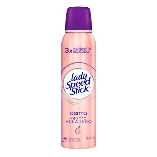 LADY SPEED STICK - Aerosol antitranspirante DERMA + ACLARADO x 91 g / 150 mL (copiar)