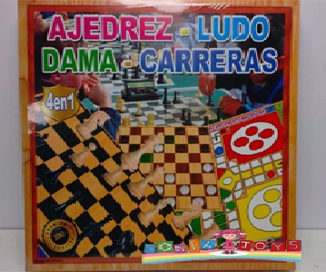 AJEDREZ DAMA LUDO - Juego didactico 3 en 1 (copiar)