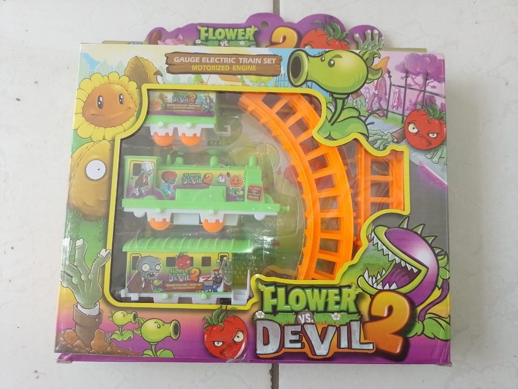 TREN - Tren a pilas con rieles - FLOWER VS DEVIL 2