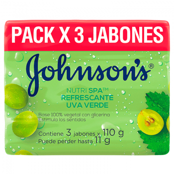 JOHNSONS - Jabon base 100% vegetal con glicerina x 110 g (copiar)