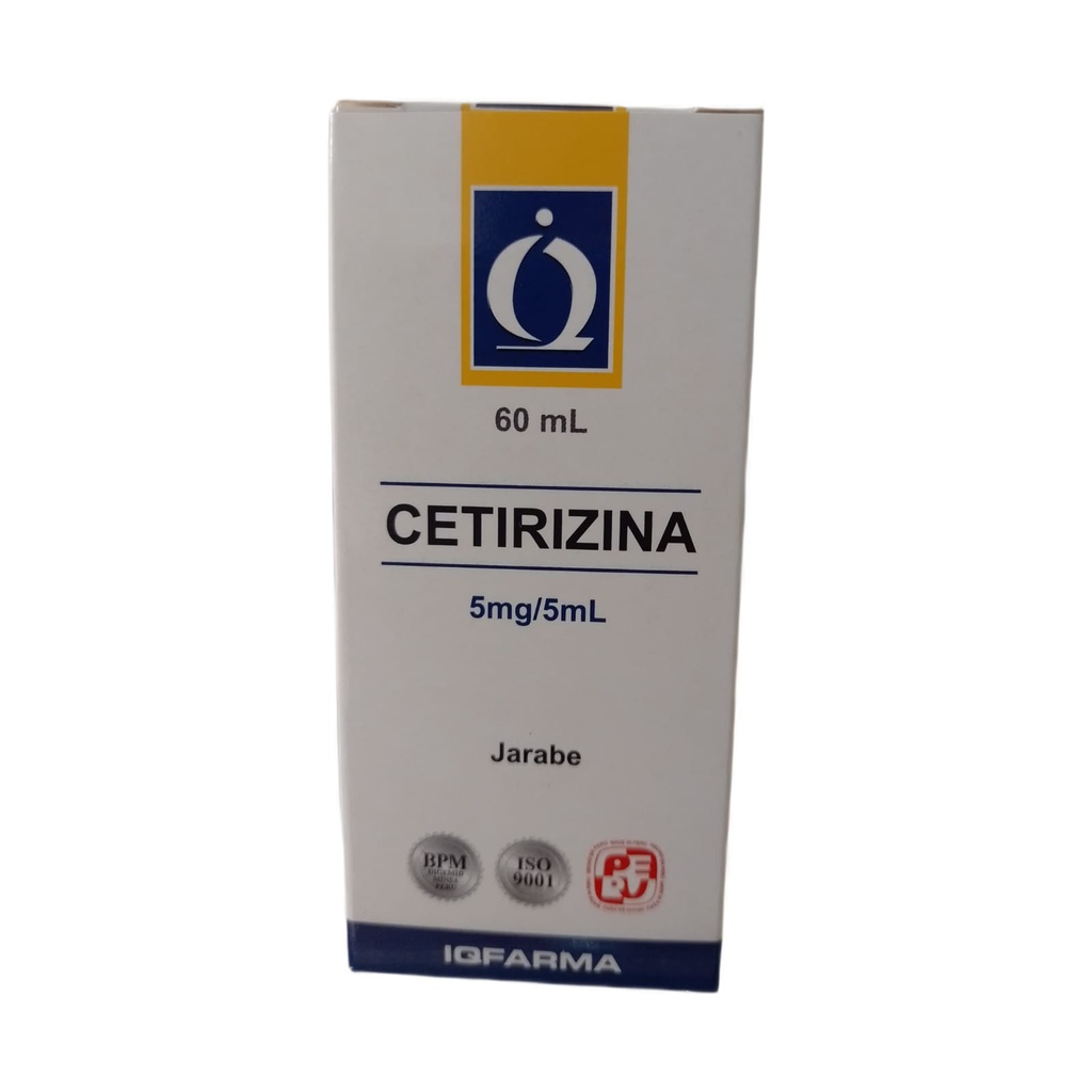 CETIRIZINA IQFARMA - Jarabe x 60 mL - 5 mg / 5 mL