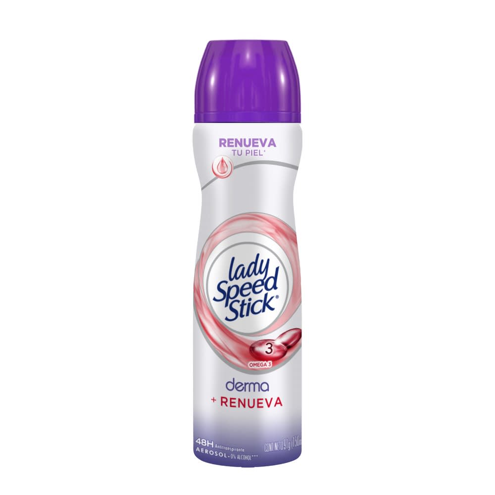 LADY SPEED STICK - Aerosol antitranspirante DERMA + EXTRA ACLARADO x 73 g / 120 mL (copiar)