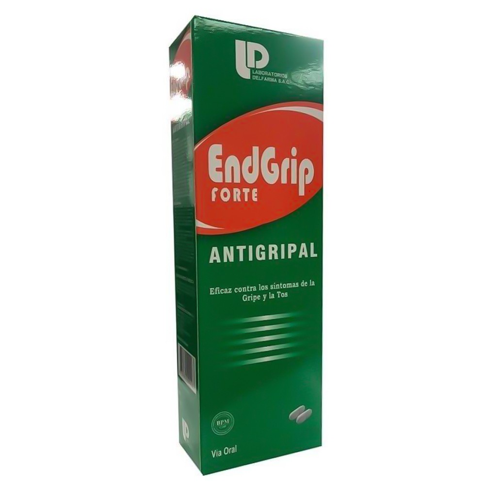 ENDGRIP FORTE - Tabletas caja x 100 (50 sobres x 2 c/u) - 2 mg + 15 mg + 5 mg + 500 mg