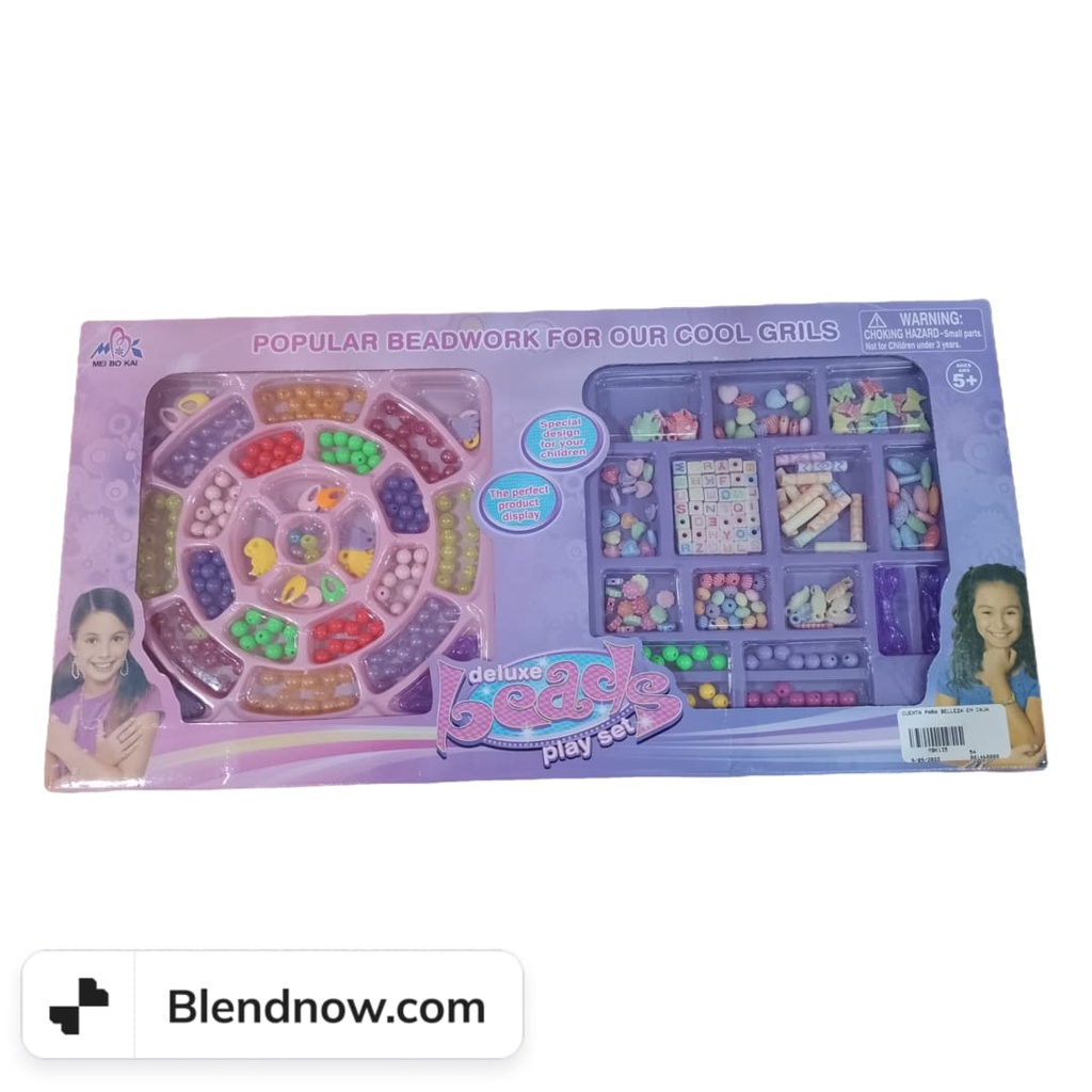 SET CUENTAS - Set de cuentas DELUXE BEADS PLAY SET en caja